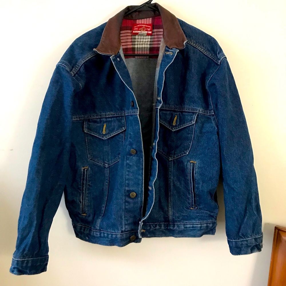 Mens Marlboro denim jacket size medium